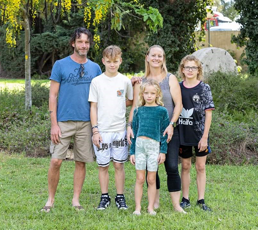 Familie Reijnen in Nachal Oz