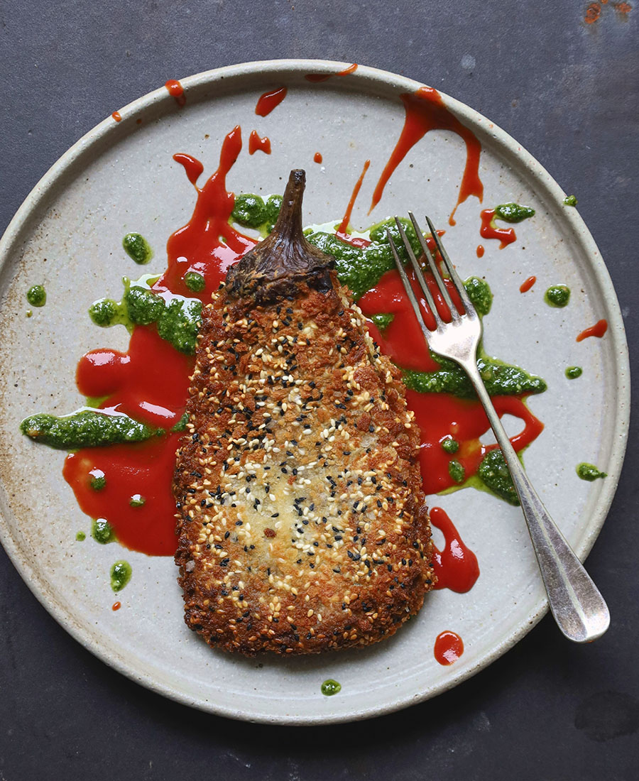 Auberginekroket van Jigal Krant